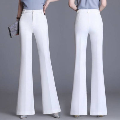 White High-waist Women's Loose Casual Pants