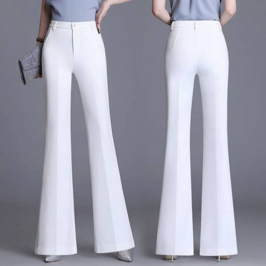 White High-waist Women's Loose Casual Pants