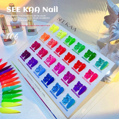 Nude UV Polish Nail Set