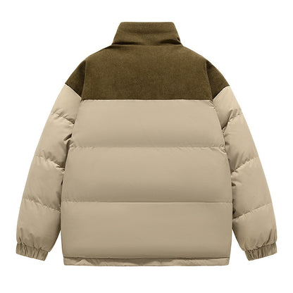 Winter Male New Cotton Clothing Thick Loose Hoodie Padded Coat