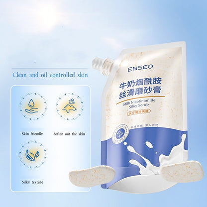 Milk Nicotinamide Facial Scrub Exfoliating Chicken Skin Nourishing Cleansing