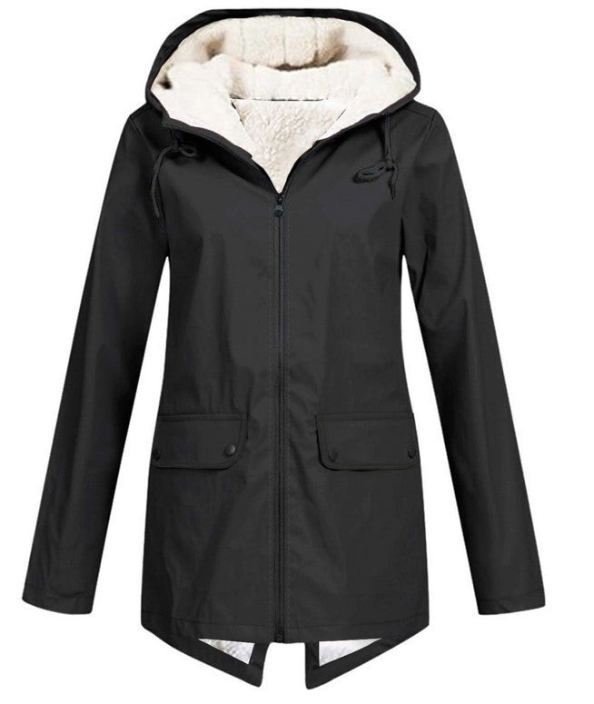 Autumn And Winter Outdoor Fleece Padded Coat