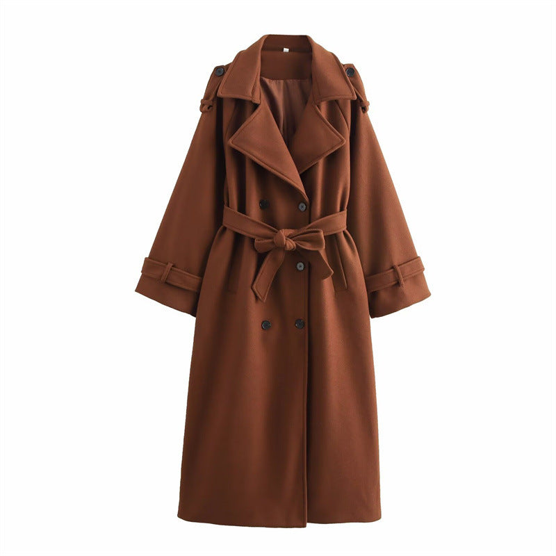 Women's Double-breasted Wool Coat