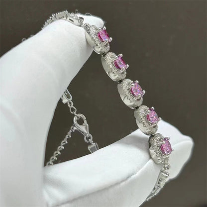 Moissanite Bracelet Women's Full Diamond Color Diamond Bracelet