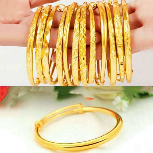 Hot Selling Vietnamese Sand Gold Star Round Belly Bracelet