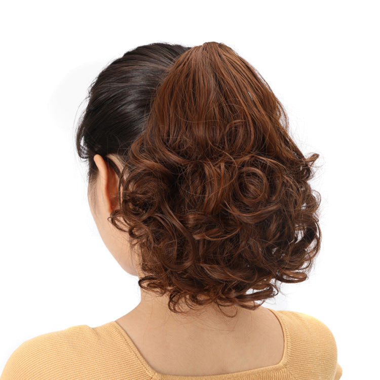 Fake Ponytail Short Curly Hair