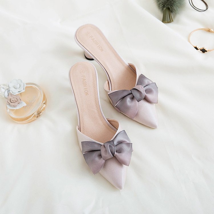 New Pointed-toe Bowknot High Heel Sandals For Women