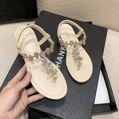 Summer New Water Diamond Large Beach Sandals