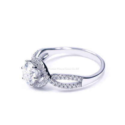 Female Ring Moissanite Ring