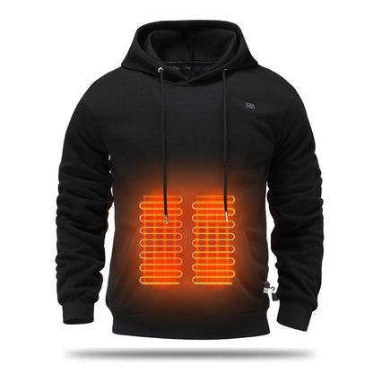Men's Heating Brushed Hoody Warm