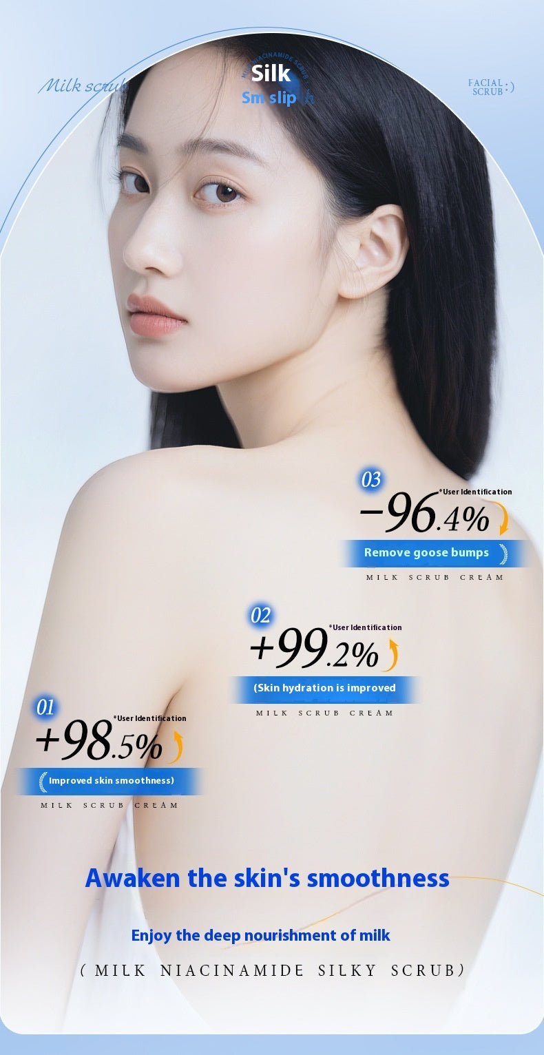 Milk Nicotinamide Facial Scrub Exfoliating Chicken Skin Nourishing Cleansing