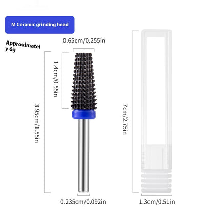 Black Ceramic Nail Polish Head For Removing Nails