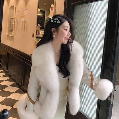 Women's Short Autumn And Winter Cotton Thick Fashion Fur Coat