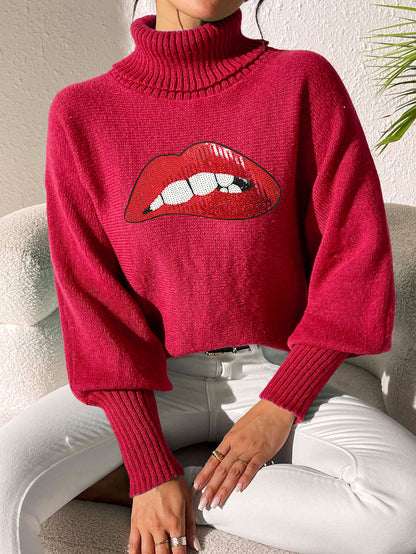 Women's Base Shirt Sequins Embroidery Cartoon