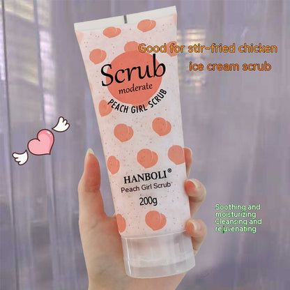 Peach Body Scrub Cream Hydrating Moisturizing Tender And Smooth