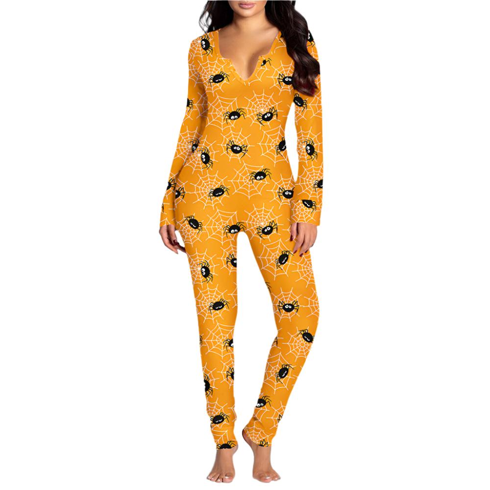 Halloween Jumpsuit Long Sleeve Women's Cos Clothing