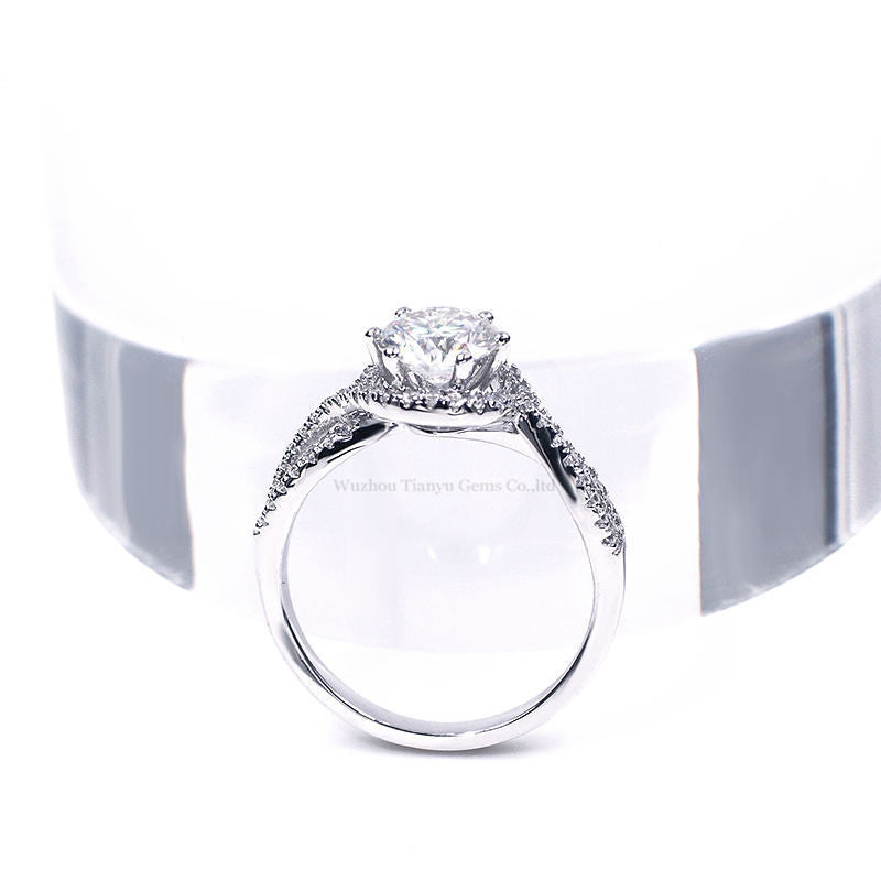 Female Ring Moissanite Ring