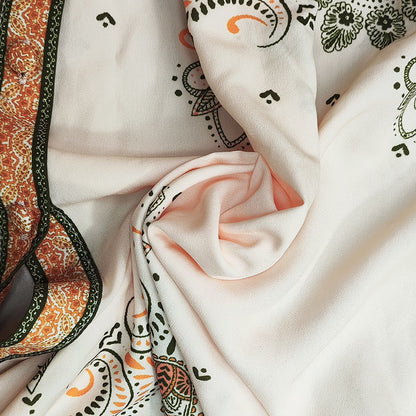 Women's Printed Long-sleeved Boho Dress