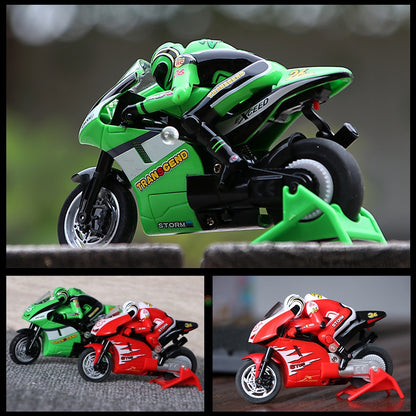 Jumping Remote Control Rechargeable Motorcycle Toy