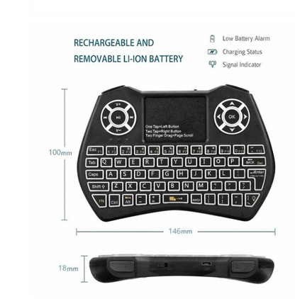 Mini Wireless Keyboard Flying Mouse Keyboard Supports Multi-language Keyboard