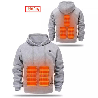 Men's Heating Brushed Hoody Warm
