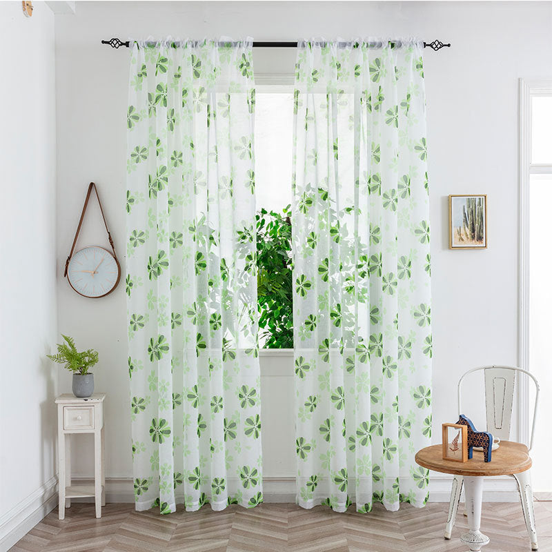 Mesh Curtains Bedroom Light Transmission Decorative Curtain