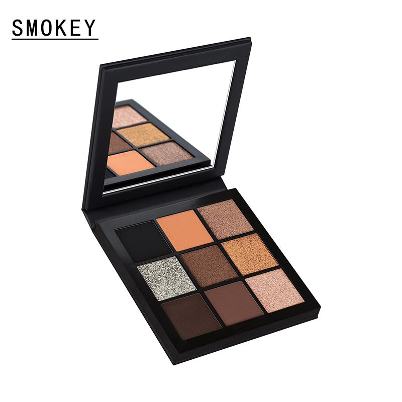 Earthy Smoky Makeup 9 Eyeshadows