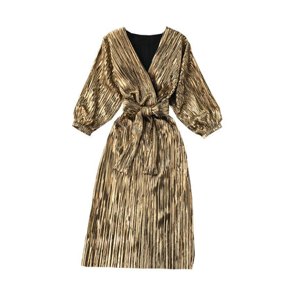 Women’s Golden Dress