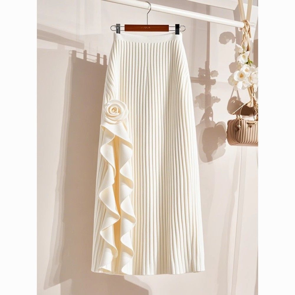 High-waisted, Milky-soft, Sexy Mid-length Skirt