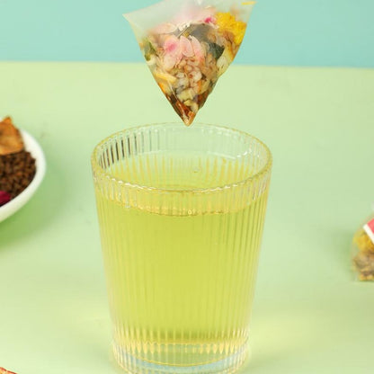 Winter Melon Lotus Leaf Tea 20 Bags- Oil-Removing And Fat-Reducing Tea. Contains Chrysanthemum, Winter Melon, Tangerine Peel, Cassia Seed, Hawthorn, Buckwheat, Double Red Rose, Lotus Leaf, And Lemo