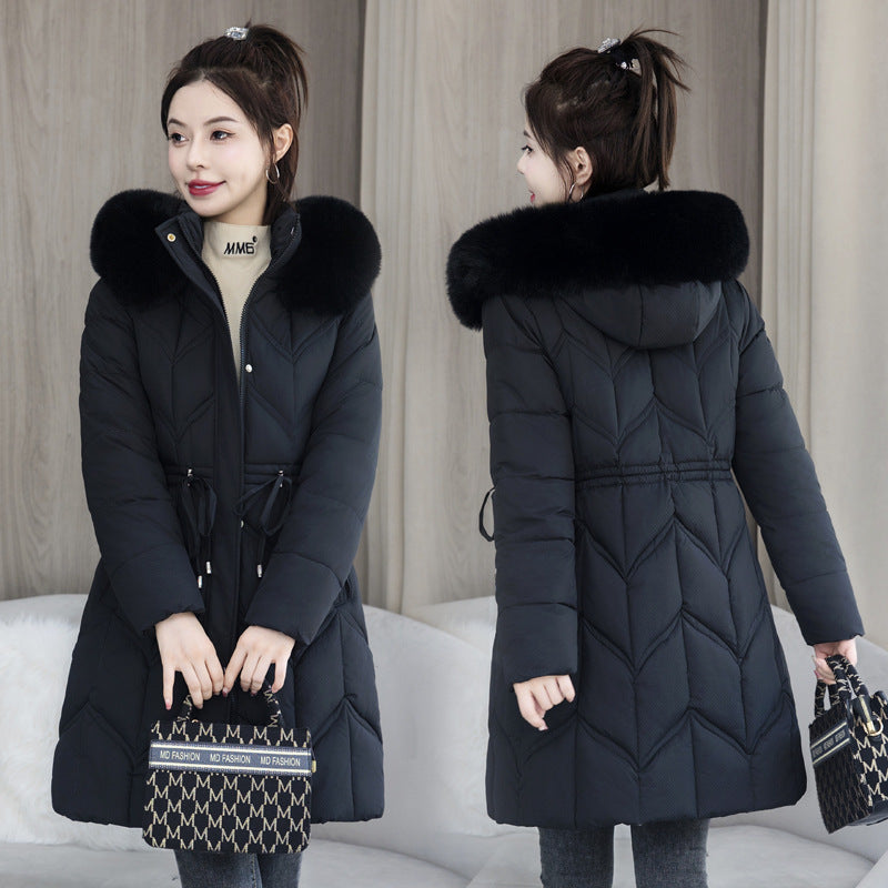r Coat Mid-length Thickened Cotton Jacket