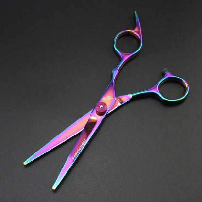 Colorful Electroplating Pet Beauty Scissors Knife Set