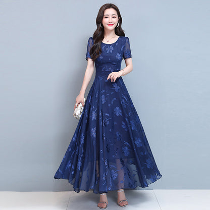 Summer Navy Long Dress Women