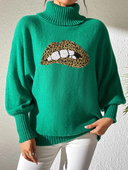 Women's Base Shirt Sequins Embroidery Cartoon