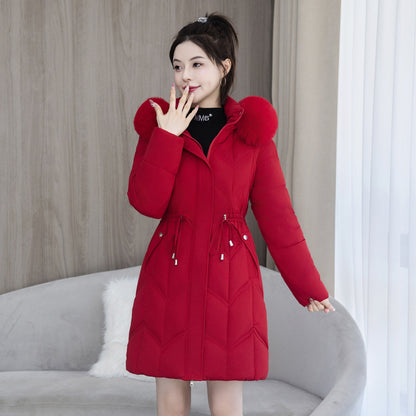 r Coat Mid-length Thickened Cotton Jacket