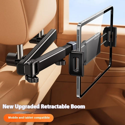 Retractable Car Seat Back Tablet Computer Stand Mobile Phone Fixed