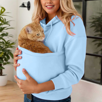 Women's Hooded Pocket Pet Shirt Sweatshirt