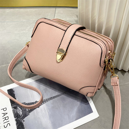 Women's Fashion Large Capacity Solid Color Shoulder Crossbody Bag