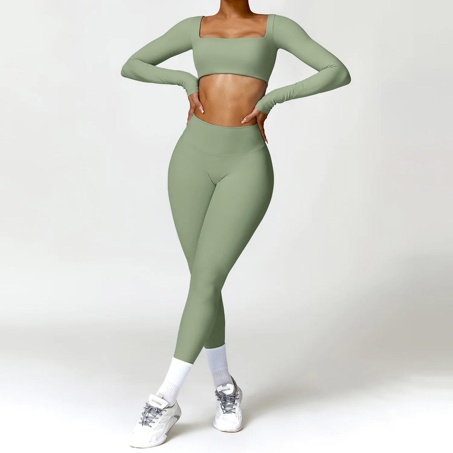 Winter Nude Feel Tight Yoga Suit