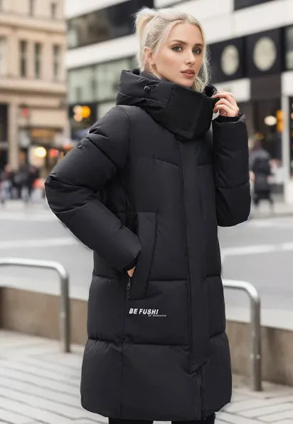 Women's Fashion Simple Thickened Cotton Padded Coat