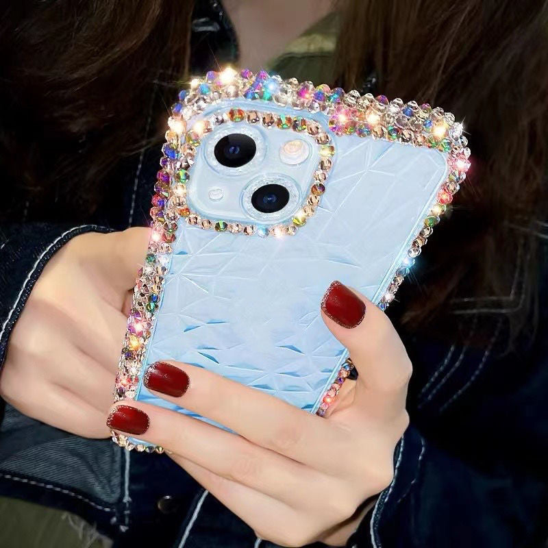 Phone Protection Diamond Pattern Silicone Case