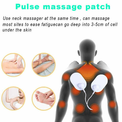 Electric Tens Unit Pulse Neck Massager Magnetic Pulse Therapy Vertebra Relax