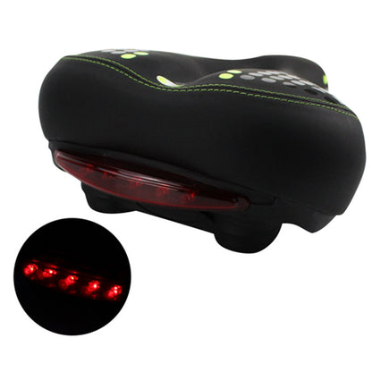 Upholstered mountain bike saddle