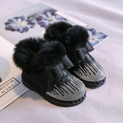 Baby snow cotton women winter shoes kids boots