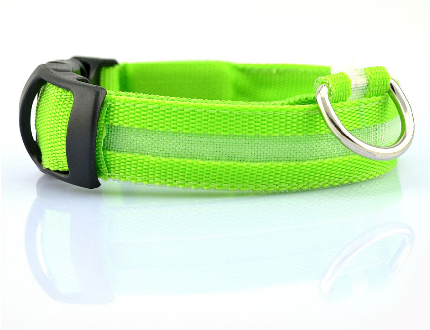 LED Pet Collar Night Safety Flashing Glow in Dark And Adjustable Pet Supplies