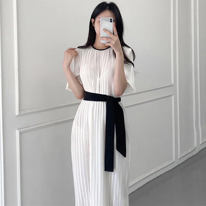 Long waist over the knee dress