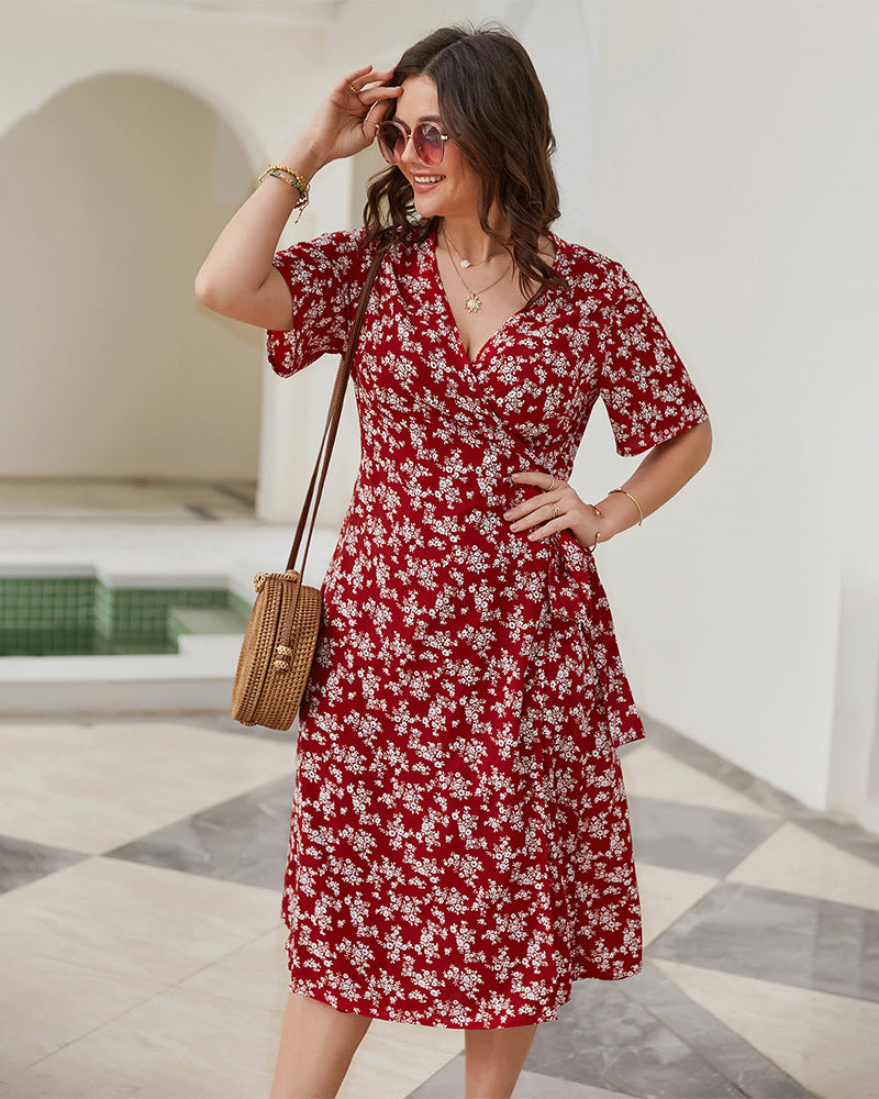 Summer Beach Floral Casual Dress