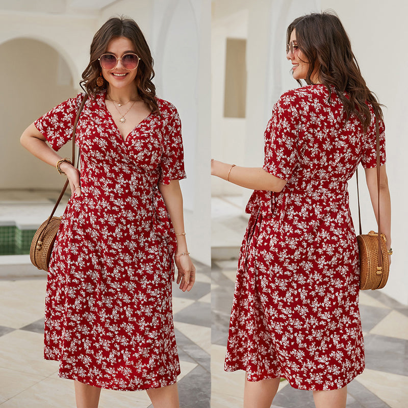 Summer Beach Floral Casual Dress