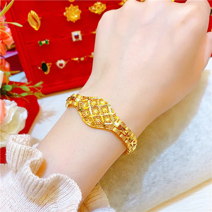 Simulation Vietnam Sand Gold Bracelet Set Female Necklace Bracelet