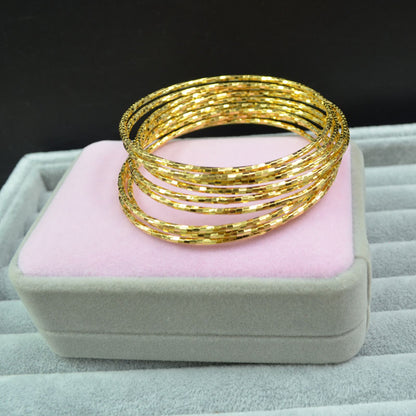 Euro Currency Vietnam Sand Gold Color Imitation Gold Bracelet